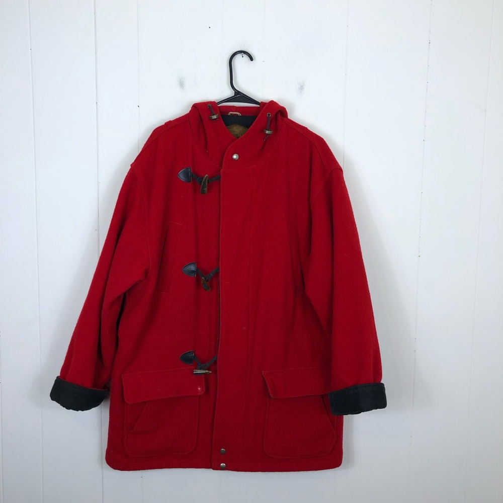 Vintage Woolrich Wool Duffle Coat Sz L